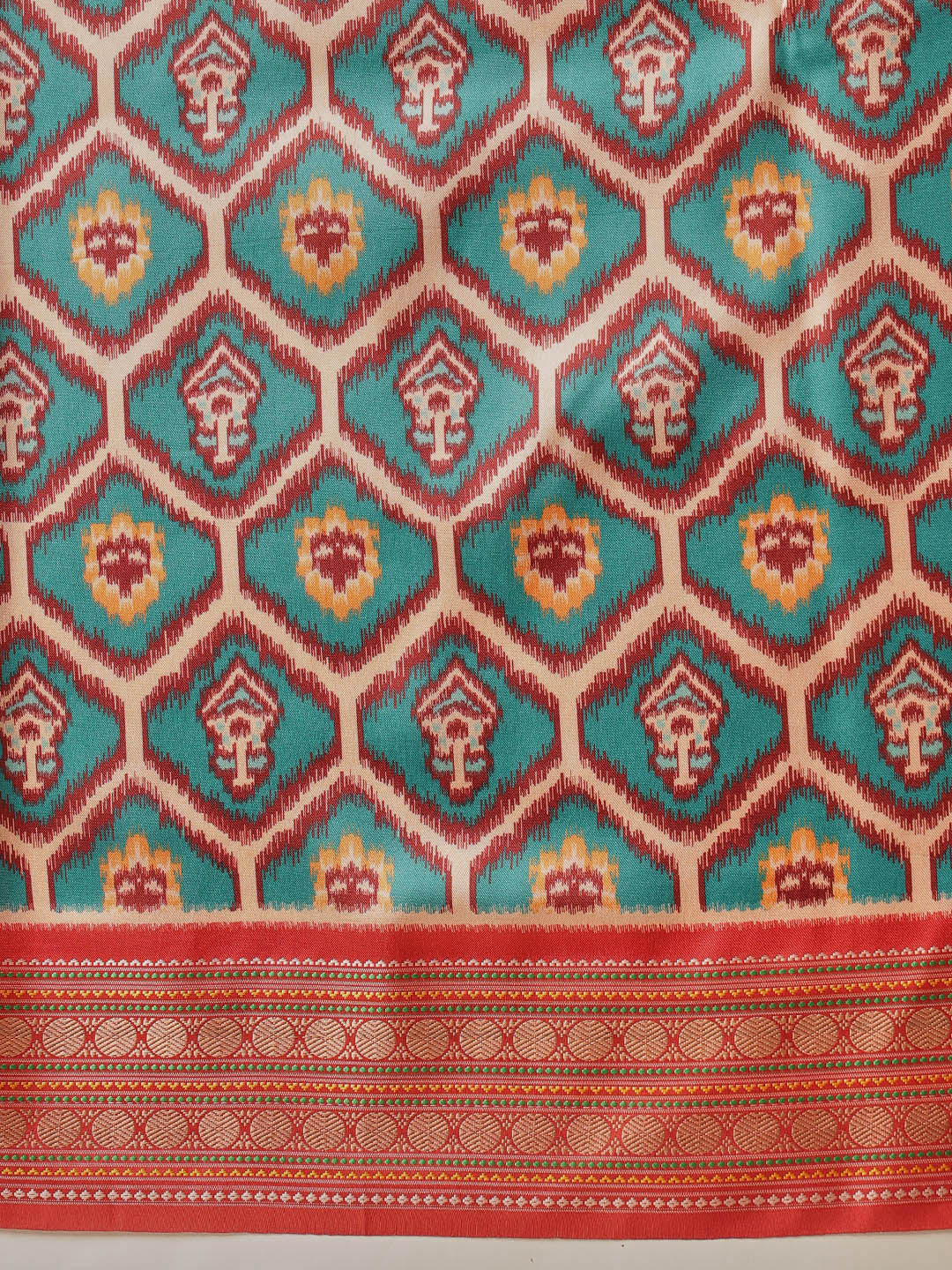 Soft Tusser Silk With Viscous Jacquard Border Patola Sarees