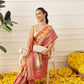 Women's Soft Tusser Silk Digital Printed Viscous Jacquard Border Patola Sarees