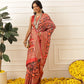 Women's Soft Tusser Silk Digital Printed Viscous Jacquard Border Patola Sarees