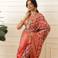 Women's Soft Tusser Silk Digital Printed Viscous Jacquard Border Patola Sarees