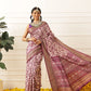 Women's Soft Tusser Silk Digital Printed Viscous Jacquard Border Patola Sarees
