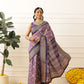 Women's Soft Tusser Silk Digital Printed Viscous Jacquard Border Patola Sarees