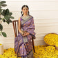 Women's Soft Tusser Silk Digital Printed Viscous Jacquard Border Patola Sarees