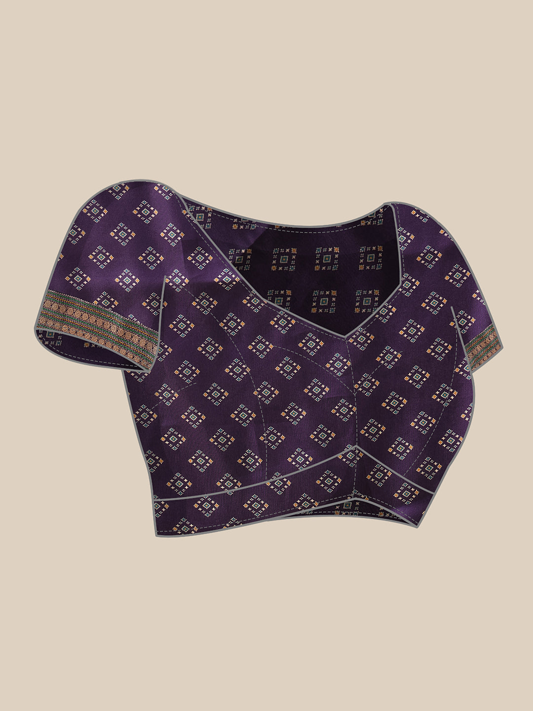 Women's Soft Tusser Silk Digital Printed Viscous Jacquard Border Patola Sarees