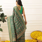 Women's Soft Tusser Silk Digital Printed Viscous Jacquard Border Patola Sarees