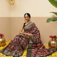 Women's Soft Tusser Silk Digital Printed Viscous Jacquard Border Patola Sarees
