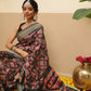 Women's Soft Tusser Silk Digital Printed Viscous Jacquard Border Patola Sarees