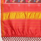 Digital Printed Kalamkari Patola Saree for Women with Lagdi Patta Pallu and Handmade Tassel
