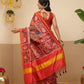 Digital Printed Kalamkari Patola Saree for Women with Lagdi Patta Pallu and Handmade Tassel