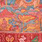 Digital Printed Kalamkari Patola Saree for Women with Lagdi Patta Pallu and Handmade Tassel