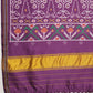 Multicolored Patola Twill Weave Saree for Women with Lagdi Patta Pallu and Tassel