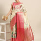 Floral Zari Art Silk Chanderi Digital Printed Saree