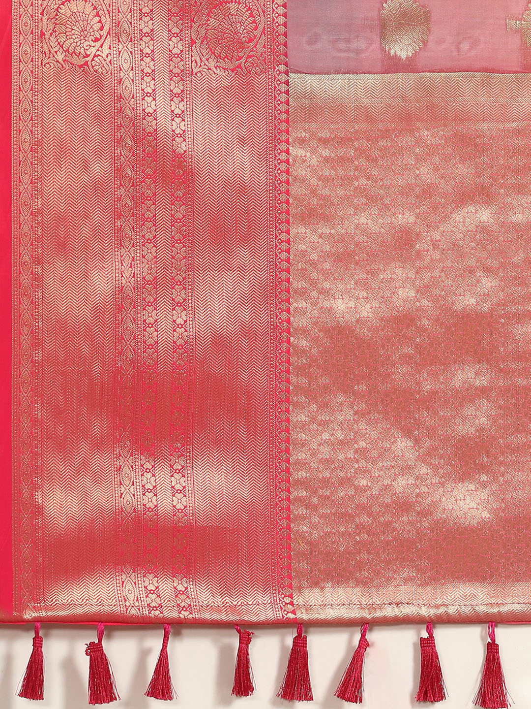 Floral Zari Art Silk Chanderi Digital Printed Saree