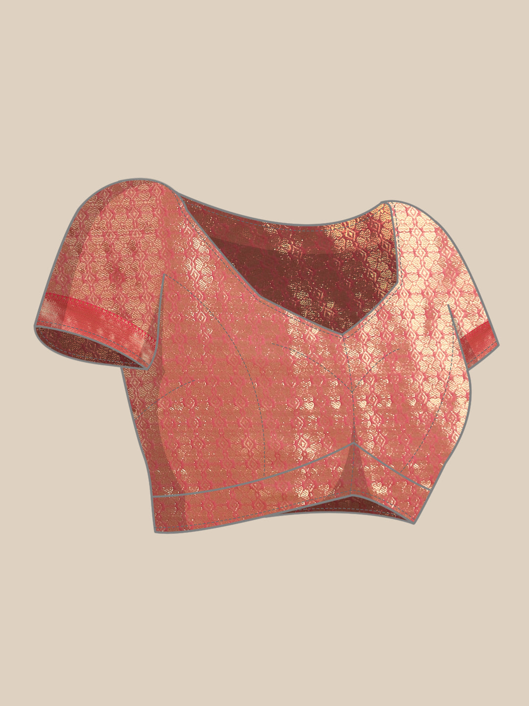 Floral Zari Art Silk Chanderi Digital Printed Saree