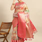Floral Zari Art Silk Chanderi Digital Printed Saree