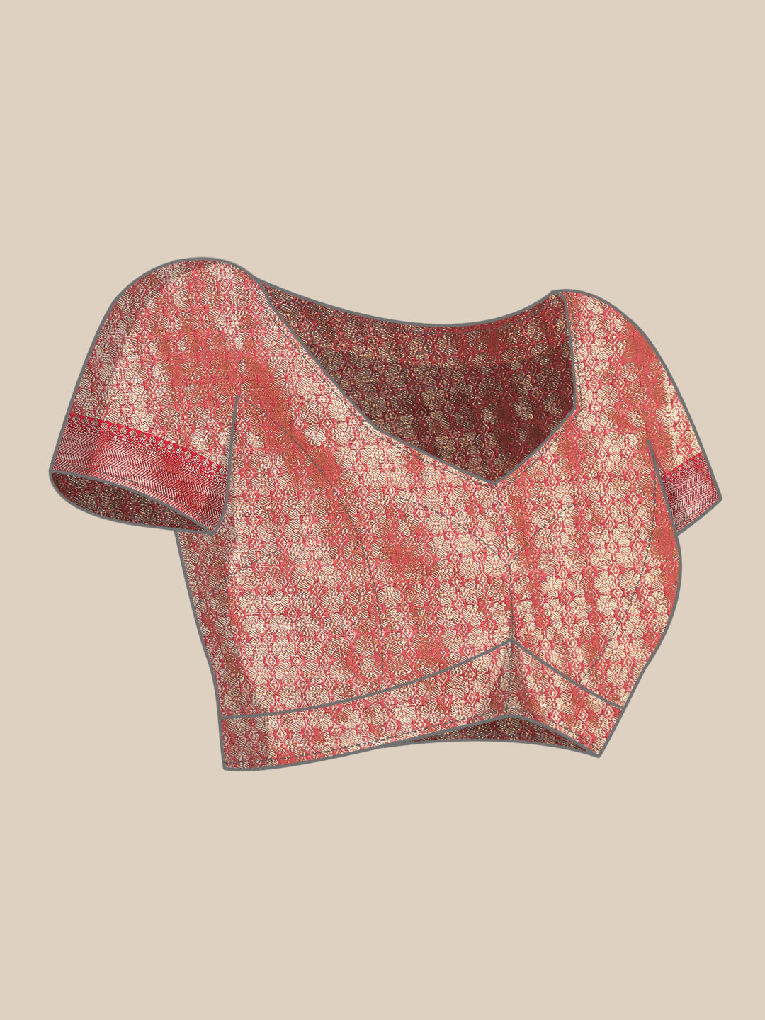 Floral Zari Art Silk Chanderi Digital Printed Saree