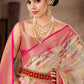 Floral Zari Art Silk Chanderi Digital Printed Saree