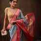 Floral Chanderi Kamlamkari Art Silk Saree