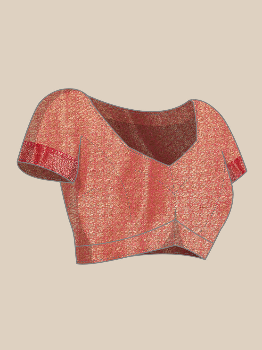 Floral Chanderi Kamlamkari Art Silk Saree