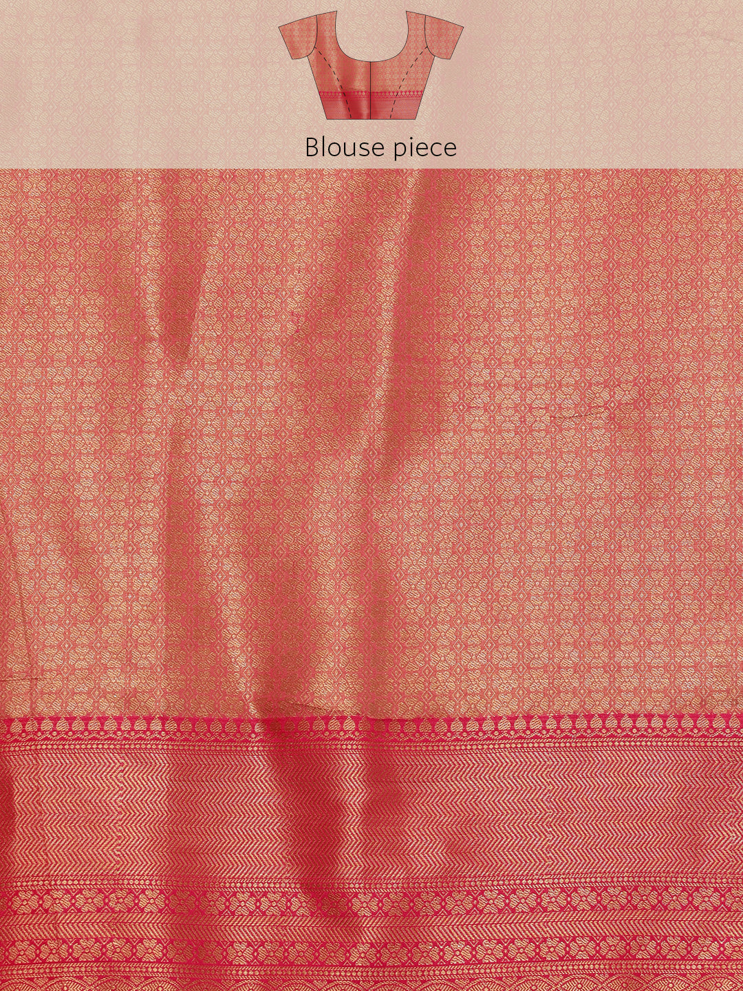 Floral Chanderi Kamlamkari Art Silk Saree