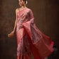 Floral Chanderi Kamlamkari Art Silk Saree