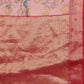Floral Chanderi Kamlamkari Art Silk Saree