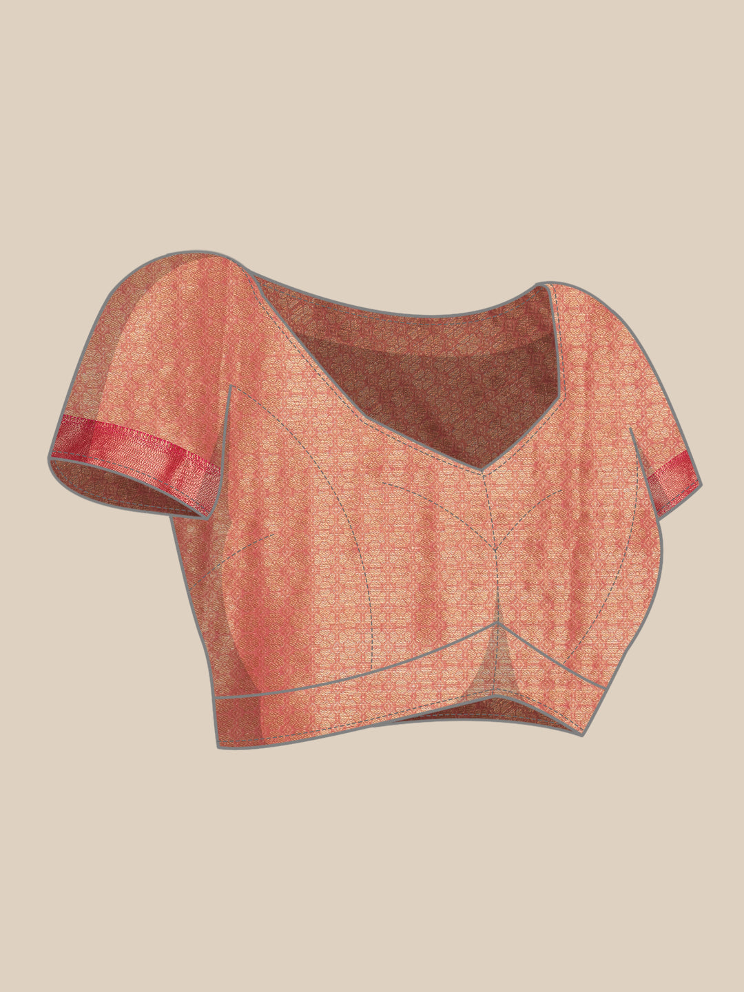 Floral Chanderi Kamlamkari Art Silk Saree