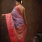 Floral Chanderi Kamlamkari Art Silk Saree