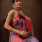 Floral Chanderi Kamlamkari Art Silk Saree