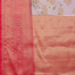 Floral Chanderi Kamlamkari Art Silk Saree