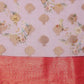 Floral Chanderi Kamlamkari Art Silk Saree