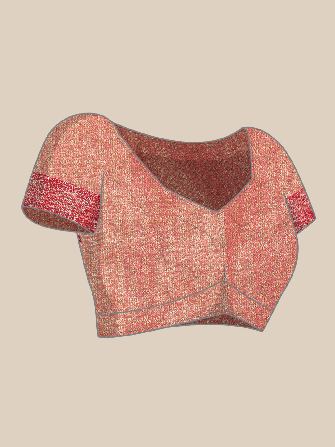Floral Chanderi Kamlamkari Art Silk Saree