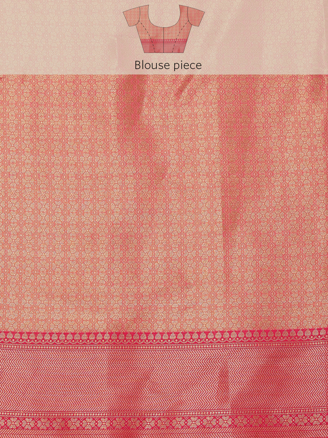 Floral Chanderi Kamlamkari Art Silk Saree