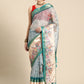 Kanjivaram Silk Floral Printed Zari Woven Saree With Tassels