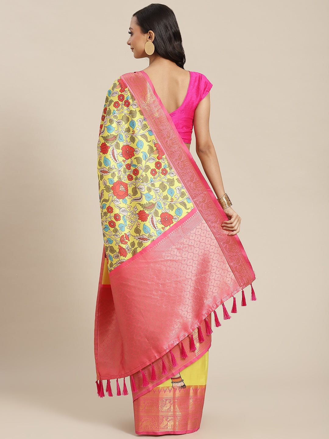 Women's Banarasi Art Silk Digital Print Saree