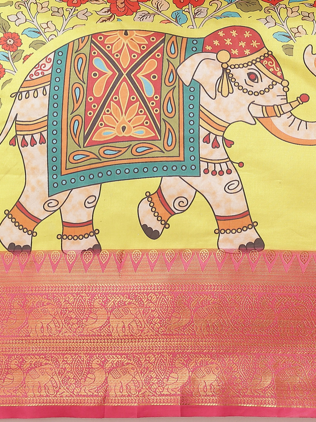 Women's Banarasi Art Silk Digital Print Saree