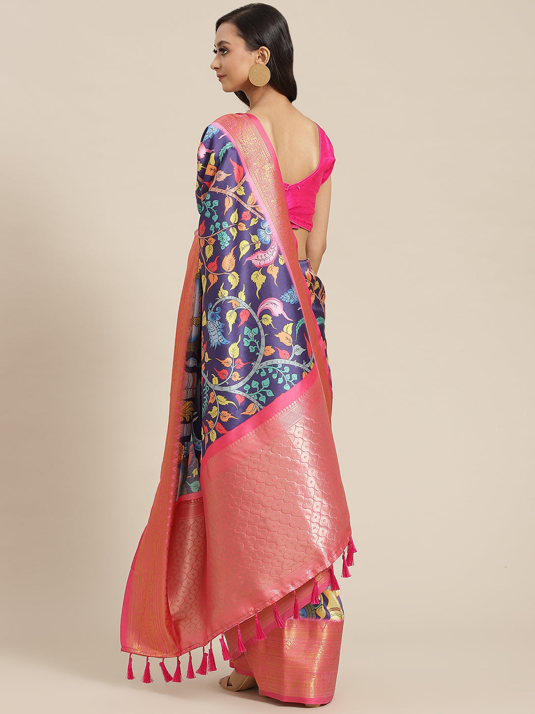 Women's Banarasi Art Silk Digital Print Saree