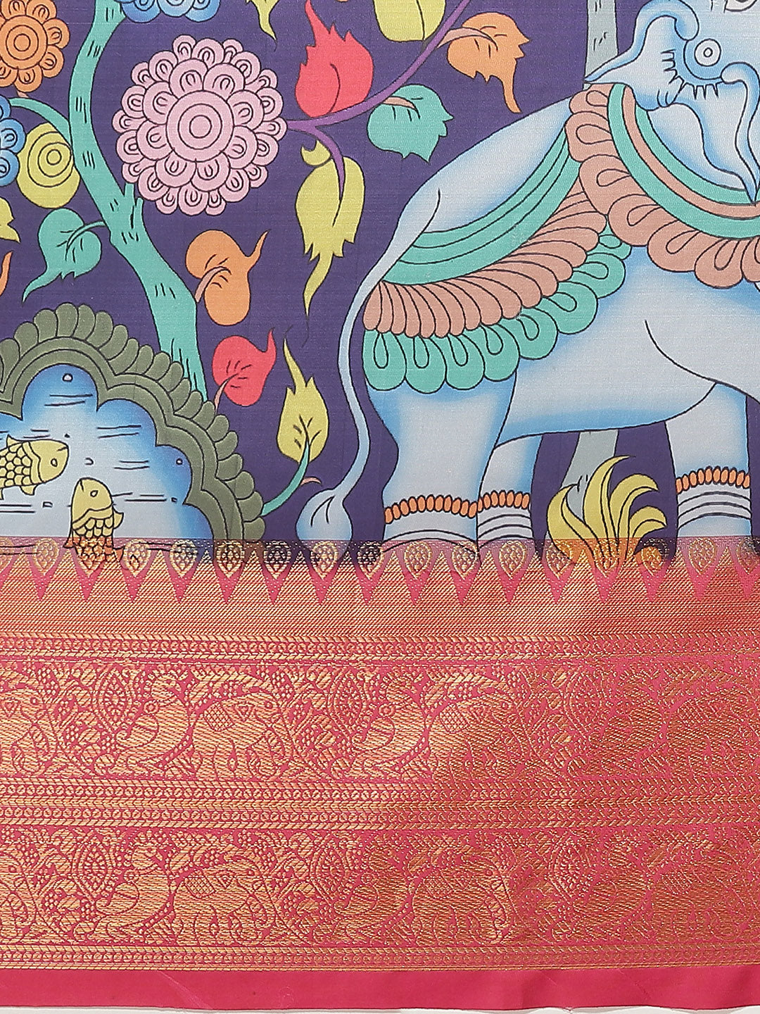 Women's Banarasi Art Silk Digital Print Saree