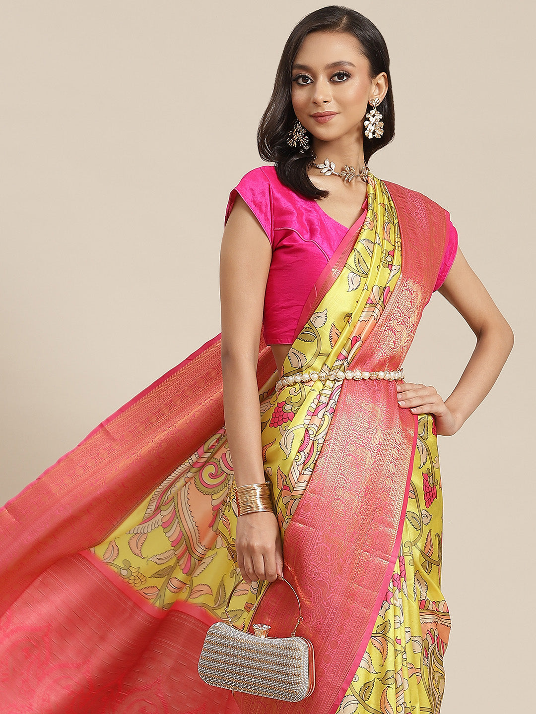 Banarasi Art Silk Digital Print Saree