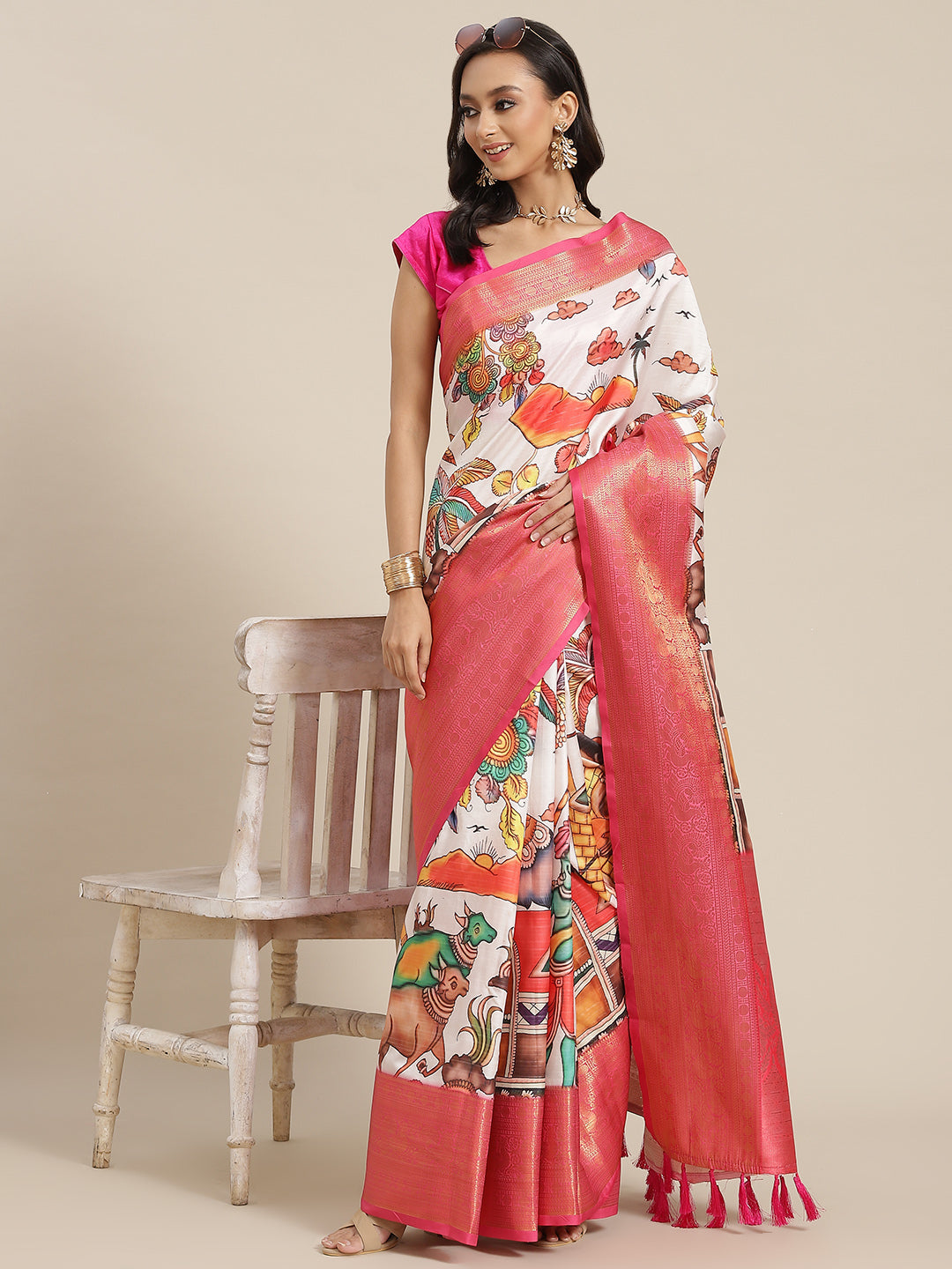 Banarasi Art Silk Digital Print Saree