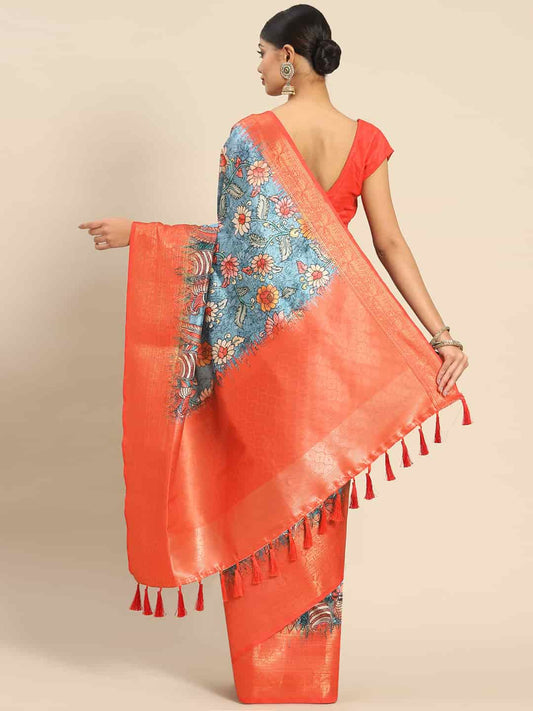 Banarasi Art Silk Digital Print Saree