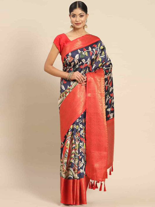 Banarasi Art Silk Digital Print Saree