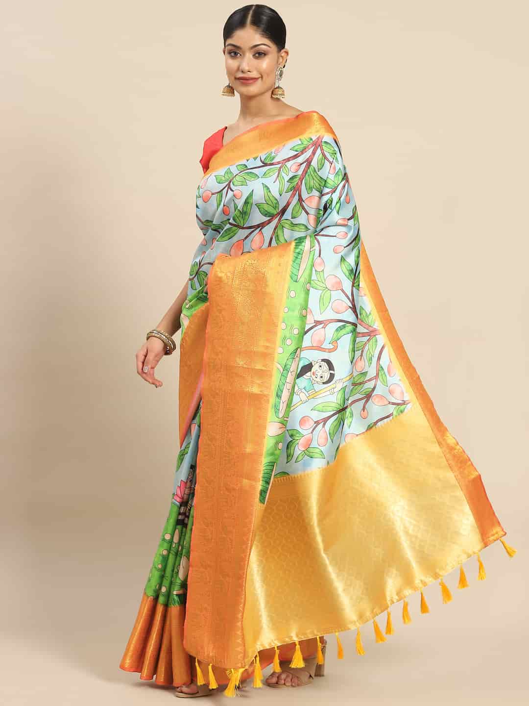 Banarasi Art Silk Digital Print Saree
