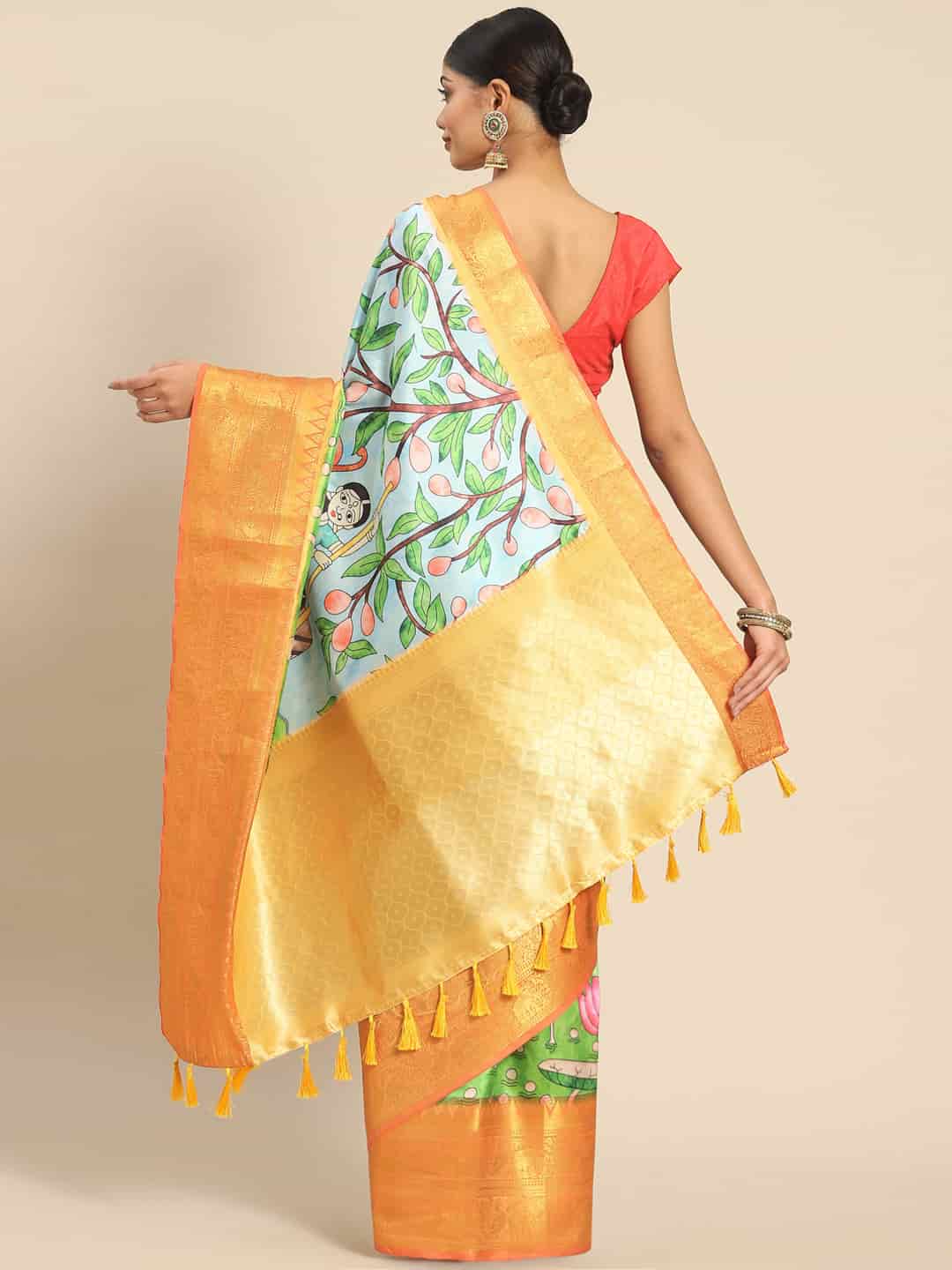 Banarasi Art Silk Digital Print Saree