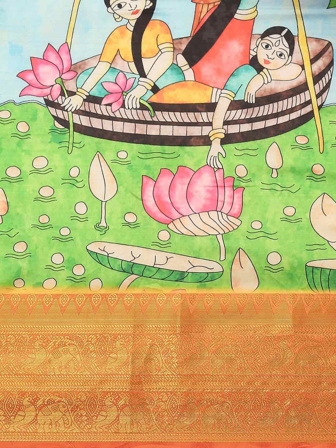 Banarasi Art Silk Digital Print Saree
