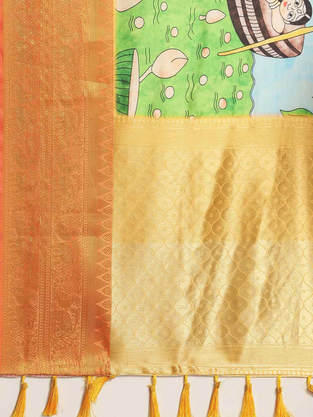 Banarasi Art Silk Digital Print Saree