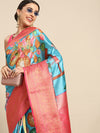 Banarasi Art Silk Digital Print Saree