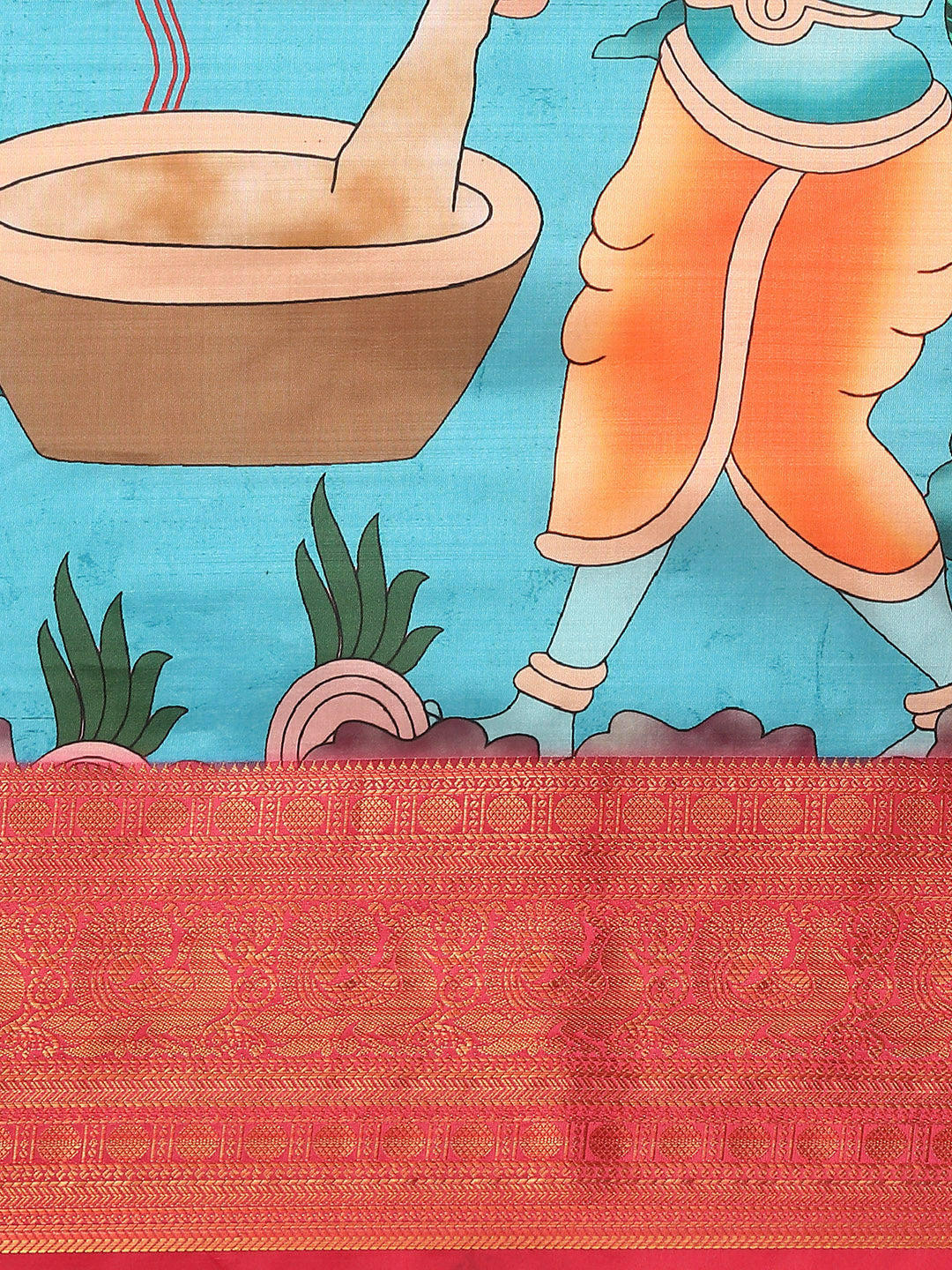 Banarasi Art Silk Digital Print Saree