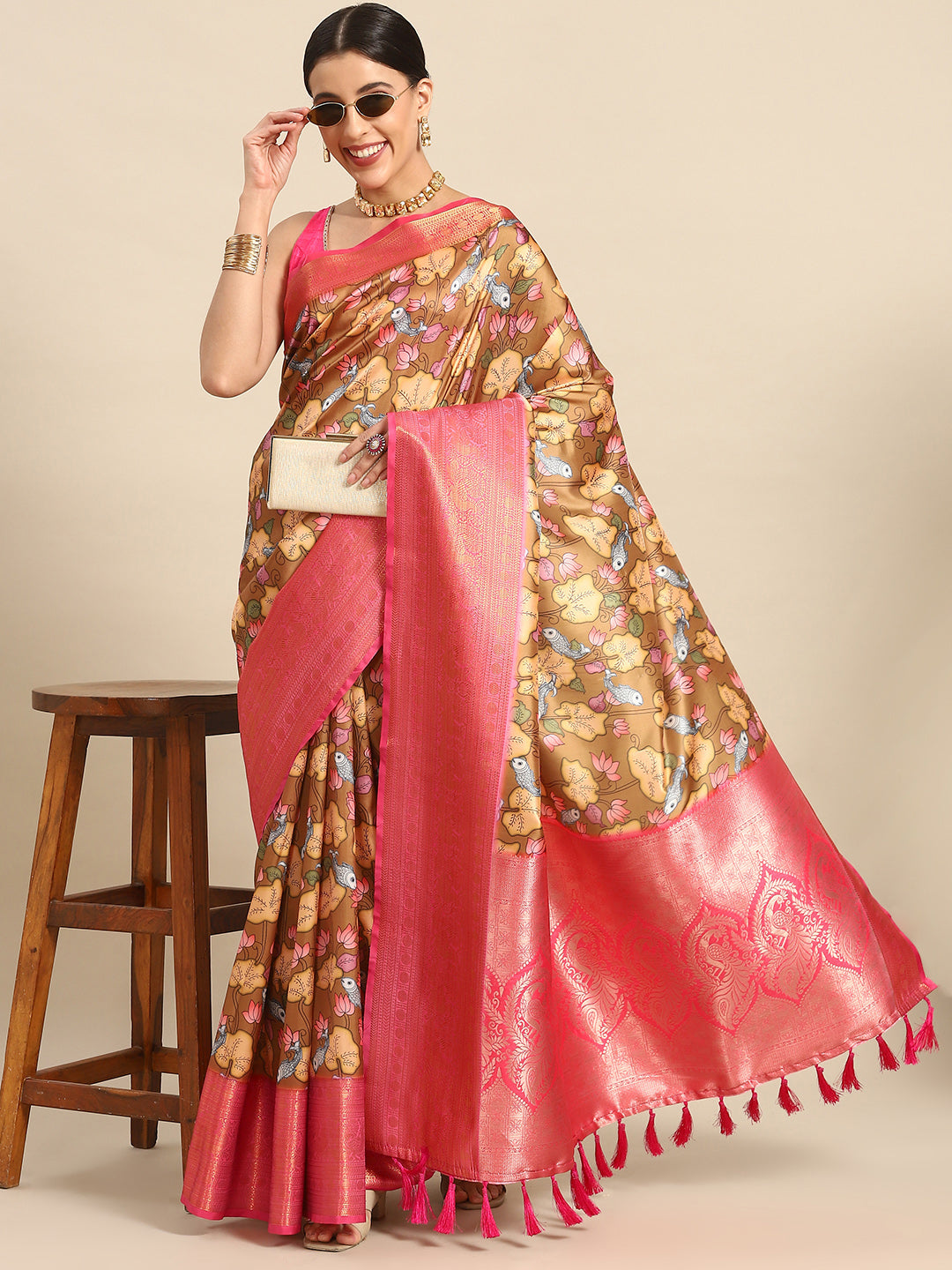 Banarasi Art Silk Digital Print Saree