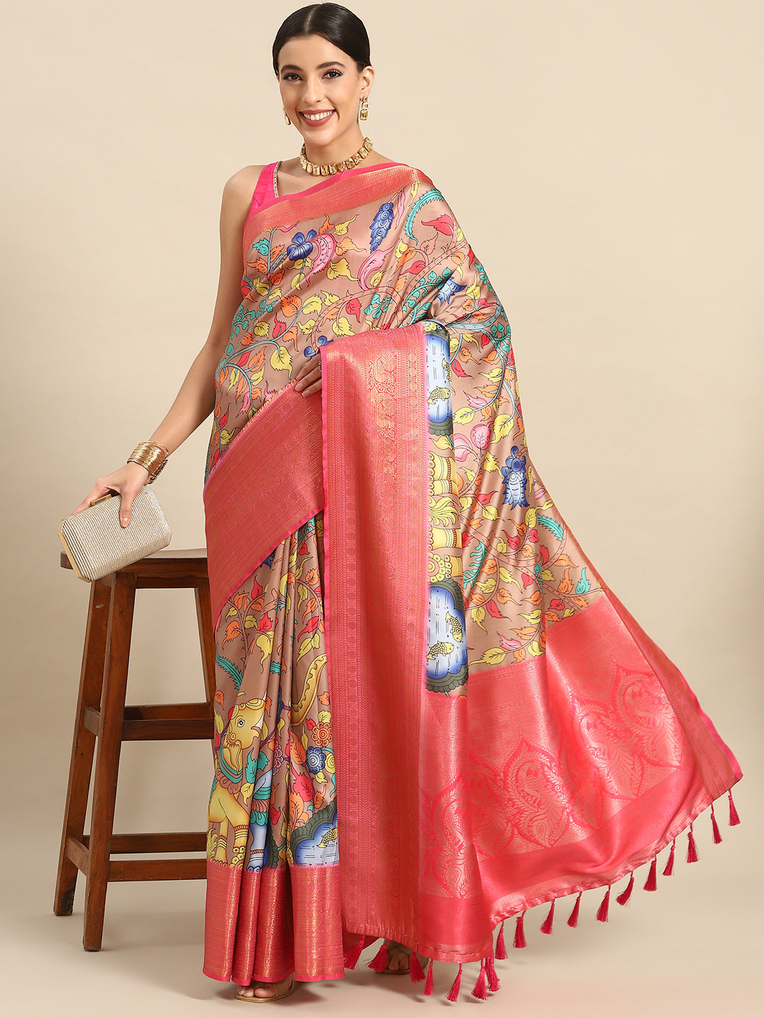 Banarasi Art Silk Digital Print Saree
